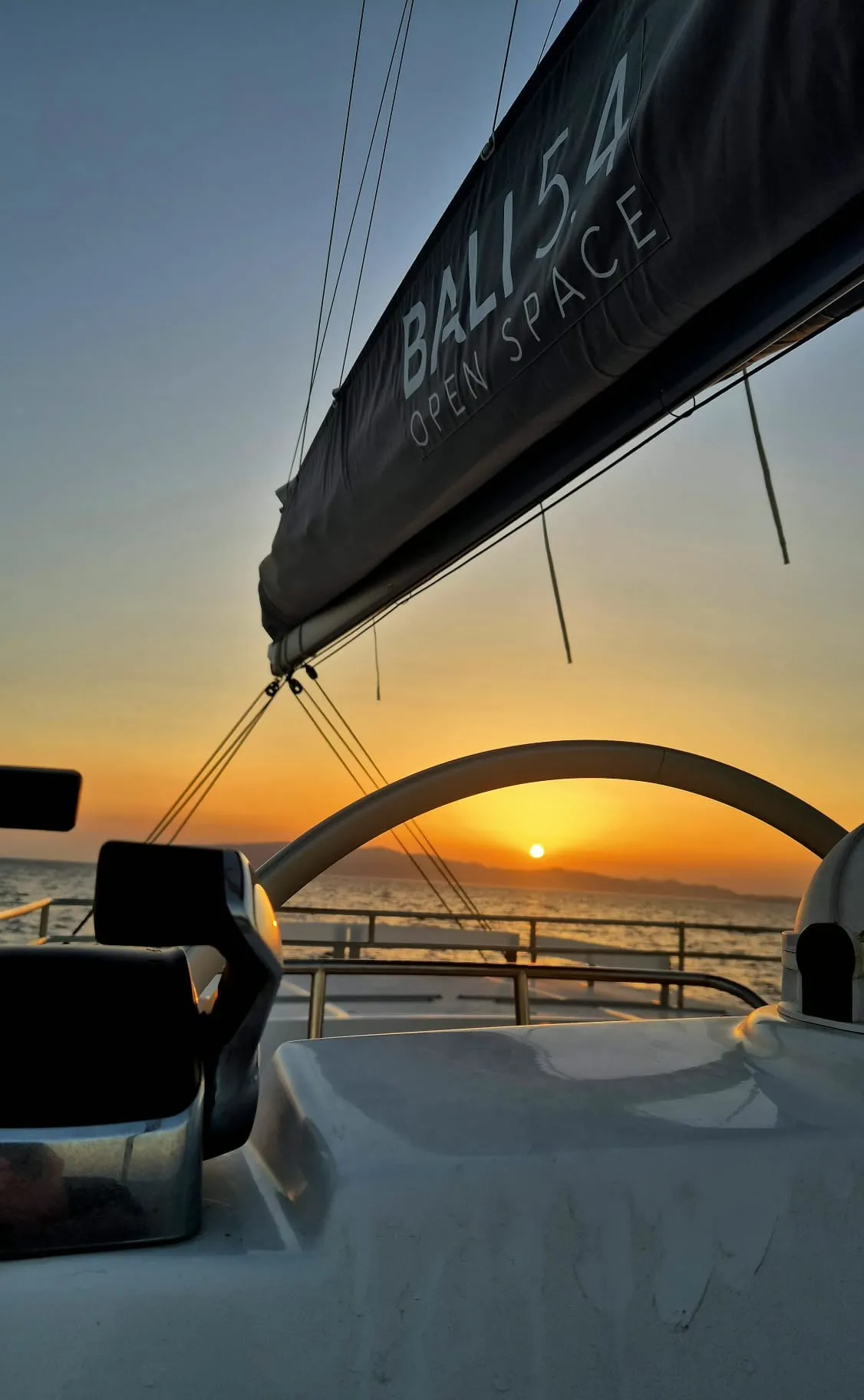 Sailing a Bali catamaran